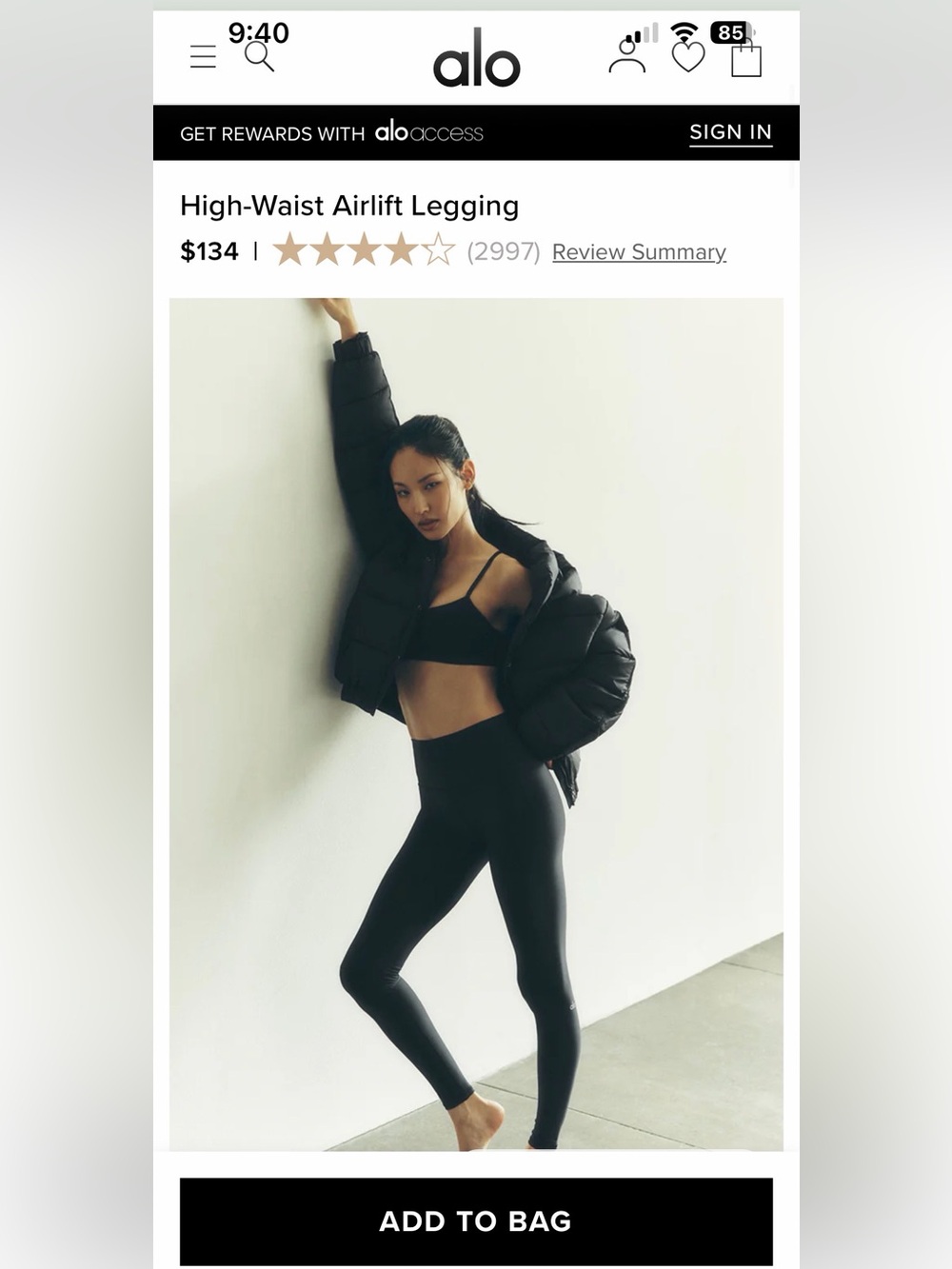 NWT ALO High-Waist Airlift leggings 🔥